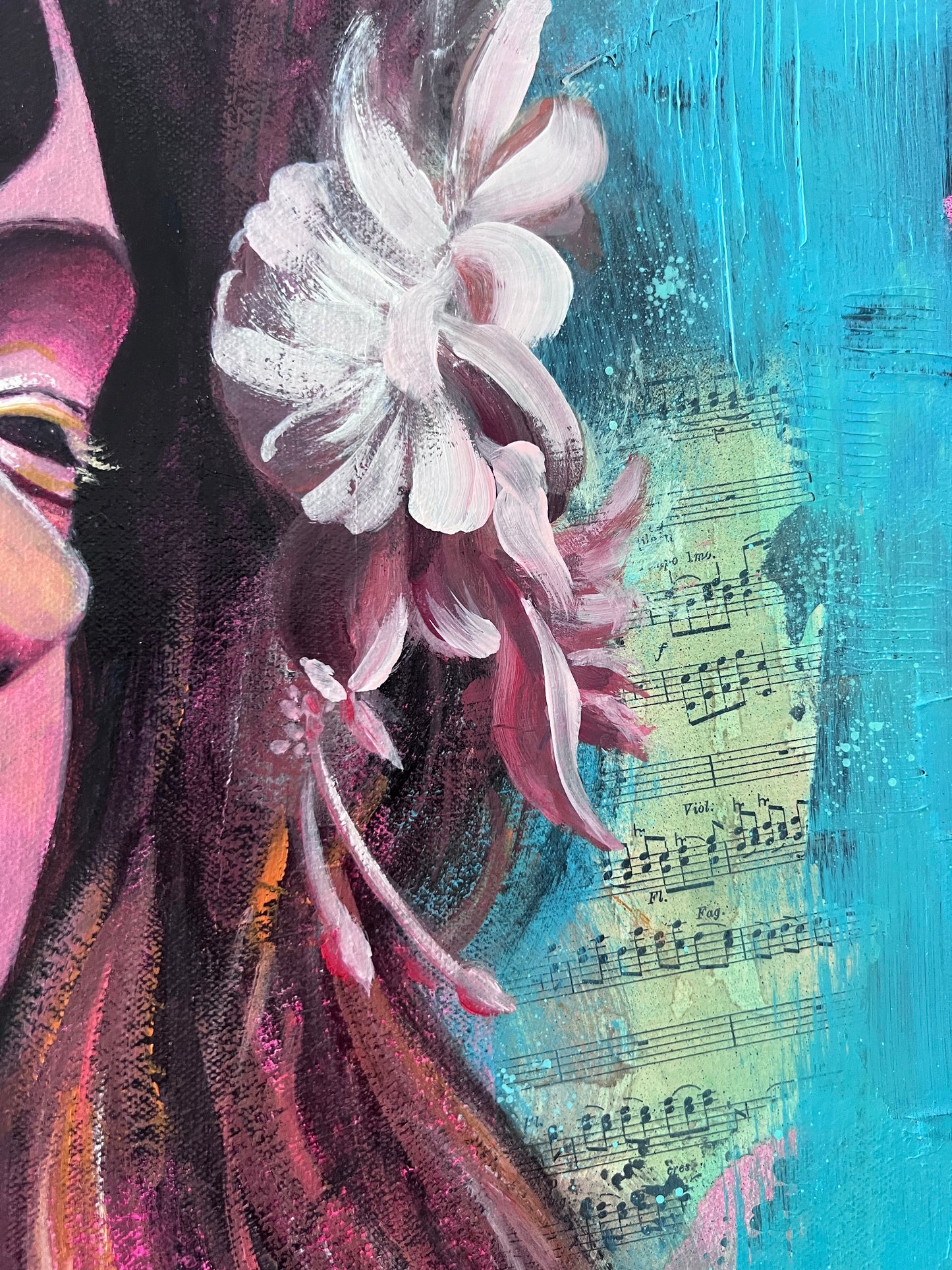 Music Is In Me (Original On Canvas)