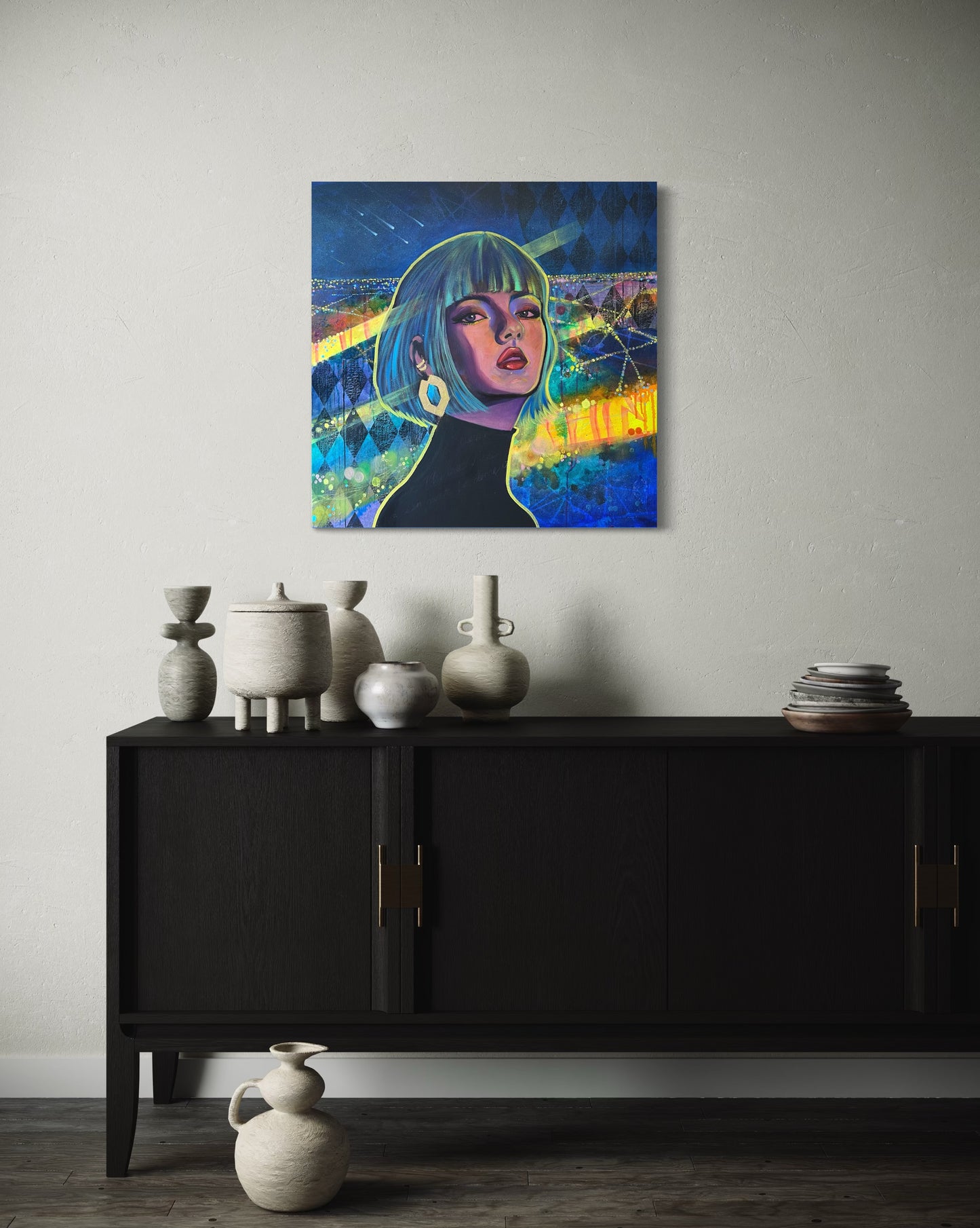 Paris Nocturne (Original On Canvas)