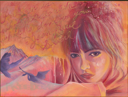 Freedome Reign - Contemporary Portrait Painting (Original On Canvas)