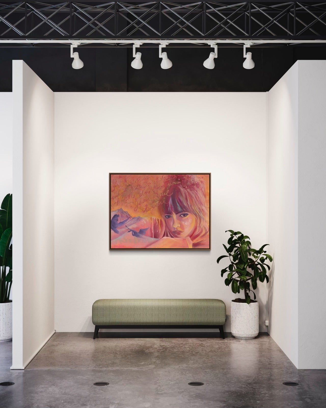 Freedome Reign - Contemporary Portrait Art Print (Canvas Print)