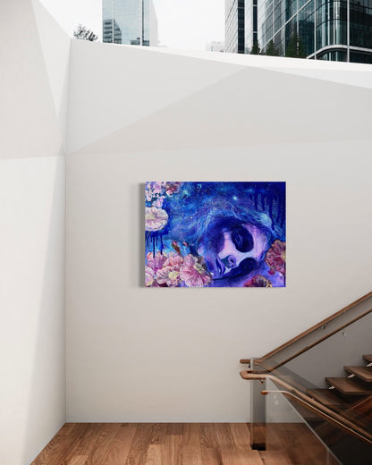 I Touched the Universe - Contemporary Portrait Art (Canvas Print)
