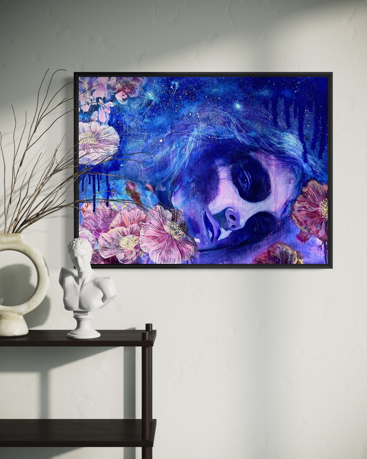 I Touched the Universe - Contemporary Portrait Art (Canvas Print)