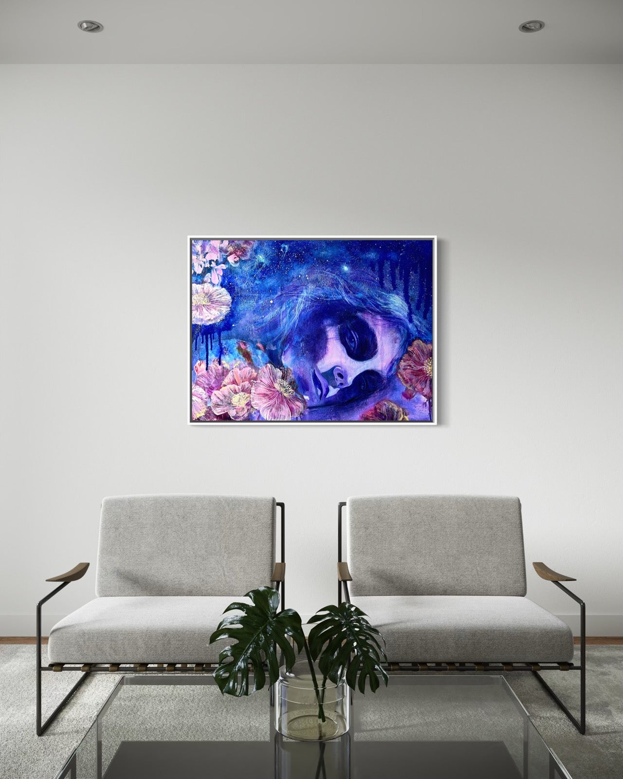 I Touched the Universe - Contemporary Portrait Art (Canvas Print)