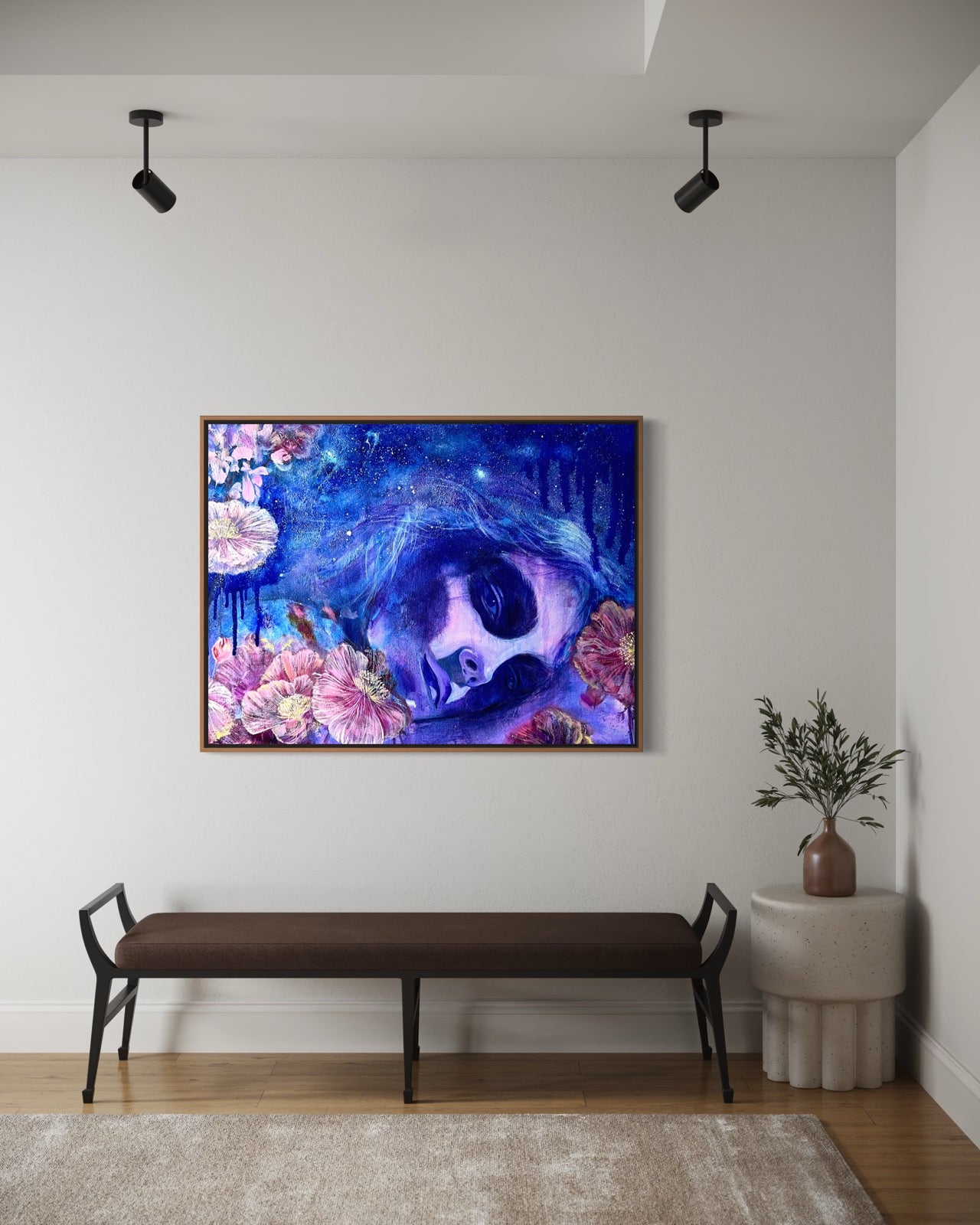I Touched the Universe - Contemporary Portrait Art (Canvas Print)