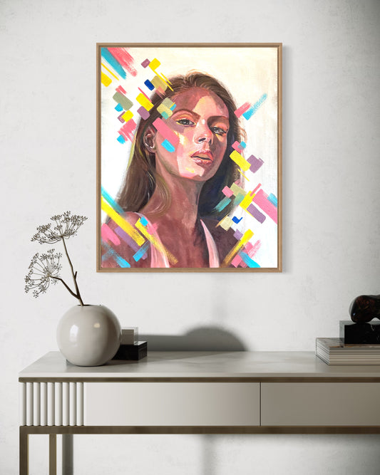 Vivid Gaze (Original On Canvas)
