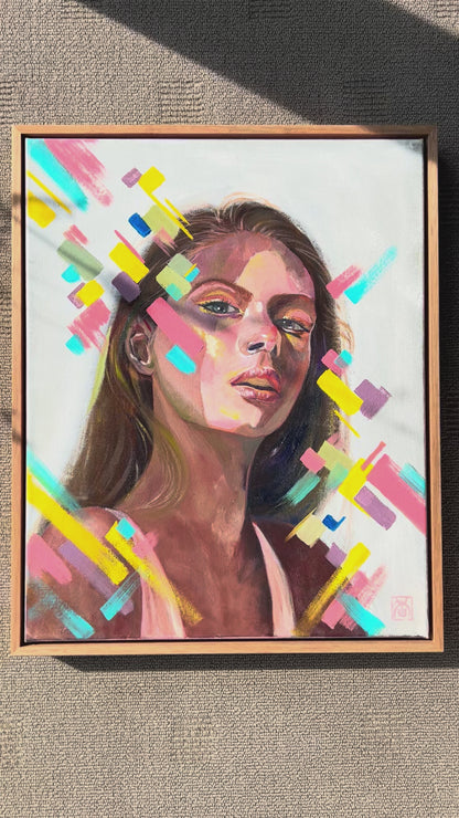 Vivid Gaze (Original On Canvas)